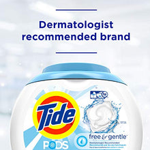 Load image into Gallery viewer, Tide PODS Free and Gentle Laundry Detergent, 96 Count, Unscented and Hypoallergenic for Sensitive Skin, Free and Clear of Dyes and Perfumes, HE Compatible (Packaging May Vary)