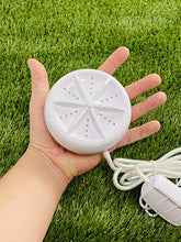 Load image into Gallery viewer, Mini Washing Machine - Portable Ultrasonic Waves, Bi Directional Rotating Compact Turbine, Bubbler- Sterilizes and Removes Dirt, Turbo Washer for Travel, Business, Apartment, Personal Laundry,