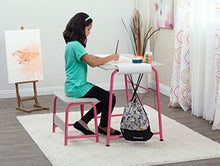 Load image into Gallery viewer, SD Studio Designs Project Center, 55125 Craft Table Play Desk with Bench, Pink/Gray