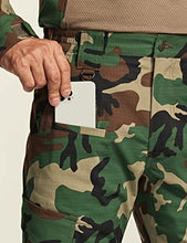Load image into Gallery viewer, CQR Men's Flex Ripstop Tactical Pants, Water Repellent Stretch Cargo Pants, Lightweight EDC Hiking Work Pants, Dura Flex Print Woodland Olive, 38W x 32L