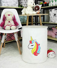 Load image into Gallery viewer, QUEENLALA HOUSESTORAGE Laundry Hamper Storage Bin Baskets19.7inch(H) x 15.7inch(D),14.9"(L) x 10.2"(W) x9.1'(H) Collapsible Round Storage Bin