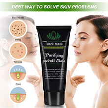 Load image into Gallery viewer, Blackhead Remover Mask, Blackhead Peel Off Face Mask 3-in-1 Blackhead Remover Charcoal Mask with Blackhead & Pimple Comedone Extractors and Silicone Brush,Deep Cleansing Black Mask