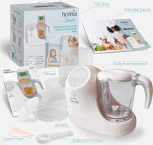 Load image into Gallery viewer, Baby Food Maker Chopper Grinder - Mills and Steamer 8 in 1 Processor for Toddlers - Steam, Blend, Chop, Disinfect, Clean, 20 Oz Tritan Stirring Cup, Touch Control Panel, Auto Shut-Off, 110V Only