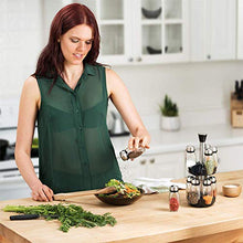 Load image into Gallery viewer, Spice Rack Organizer for Cabinet - Seasoning, Herb and Spice Organizer with 12 Jars and Labels - Spinning Spice Rack - Compact Seasoning Organizer to Fit Cabinets or Countertops (Spices not Included)