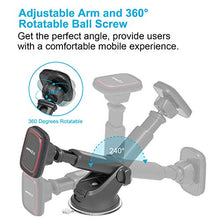 Load image into Gallery viewer, Magnetic Phone Car Mount,APPS2Car Universal Dashboard Windshield Industrial-Strength Suction Cup Car Phone Mount Holder with Adjustable Telescopic Arm,6 Strong Magnets,for All Cell Phones