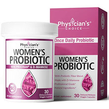 Load image into Gallery viewer, Prebiotics & Probiotics for Women - Clinically Proven ProCran - Organic Prebiotics, 50 Billion CFU, D-Mannose & Cranberry for Digestive, Immune, Feminine Health, Soy & Dairy Free, 30 Vegan Capsules