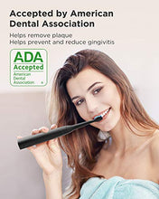 Load image into Gallery viewer, Fairywill Sonic Electric Toothbrush for Adults and Kids, ADA Accepted Whitening Clean, 8 Dupont Brush Heads & Travel Case, Soft Bristles, 5 Modes USB Rechargeable, 2 Mins Smart Timer 40,000 VPM Black