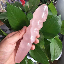Load image into Gallery viewer, 2019 hot 18CM Natural Rose Quartz Crystal Massage Yoni Wand for Woman Health OR Gift