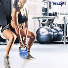 Load image into Gallery viewer, Yes4All Vinyl Coated Kettlebell Weights Set – Great for Full Body Workout and Strength Training – Vinyl Kettlebell 10 lbs