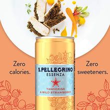 Load image into Gallery viewer, S.Pellegrino Essenza Tangerine & Wild Strawberry Flavored Mineral Water, 11.2 Fluid Ounce (Pack of 8)