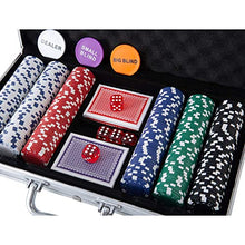 Load image into Gallery viewer, Homwom Casino Poker Chip Set - 300PCS Poker Chips with Aluminum Case, 11.5 Gram Chips for Texas Holdem Blackjack Gambling