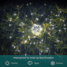 Load image into Gallery viewer, JJGoo Solar Garden Lights Solar Firework Lights, 2 Pack 120 LEDs 2 Lighting Modes Solar Lights Outdoor Waterproof for Garden Patio Walkway Pathway Party Wedding Decorative - Cool White