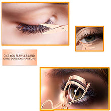 Load image into Gallery viewer, Arroyner 5 Pieces Eyelash Applicator Tool False Eyelashes Applicator Eyebrow Curler Eyebrow Scissors (Rose Golden)