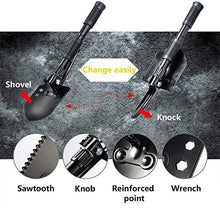 Load image into Gallery viewer, HeyUK Premium Ice Scraper Folding Mini Multi-Functional Snow Shovel for Car Ice Scraper Car Tires Frost and Snow Removal Survival Spade Emergency Garden Camping Tool