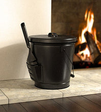 Load image into Gallery viewer, Panacea 15343 Ash Bucket with Shovel, Black
