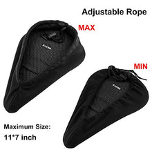 Load image into Gallery viewer, Zacro Gel Bike Seat Cover- BS031 Extra Soft Gel Bicycle Seat - Bike Saddle Cushion with Water&Dust Resistant Cover (Black)