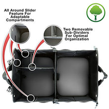 Load image into Gallery viewer, TrunkCratePro Premium Multi Compartments Collapsible Portable Trunk Organizer for auto, SUV, Truck, Minivan (black) (Regular, Gray)