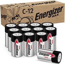 Load image into Gallery viewer, Energizer C Batteries, C Cell Battery Premium Alkaline, 12 Count