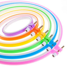 Load image into Gallery viewer, Mr. Pen- Embroidery Hoops Set, 6 pcs, 3.4 inch to 10.2 inch, Assorted Colors, Plastic Embroidery Hoop, Cross Stitch Hoops, Embroidery Rings, Cross Stitch Plastic, Sewing Rings Hoops.