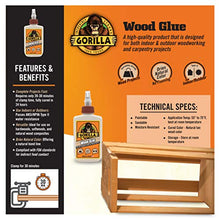 Load image into Gallery viewer, Gorilla Wood Glue, 4 Ounce Bottle, Natural Wood Color, (Pack of 2)