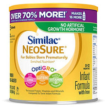 Load image into Gallery viewer, Similac NeoSure Infant Formula with Iron, for Babies Born Prematurely, Powder, 22.8 Oz (4 Count)