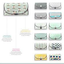 Load image into Gallery viewer, SnoofyBee Portable Clean Hands Changing Pad. 3-in-1 Diaper Clutch, Changing Station, and Diaper-Time Playmat with Redirection Barrier for Use with Infants, Babies and Toddlers. (Tribal)