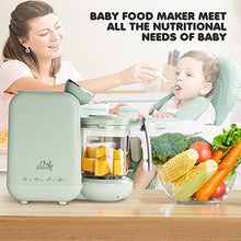 Load image into Gallery viewer, Baby Food Maker, 5 in 1 Baby Food Processor, Smart Control Multifunctional Steamer Grinder with Steam Pot, Auto Cooking & Grinding, Baby Food Warmer Mills Machine