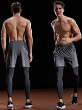 Load image into Gallery viewer, Neleus Men's 7" Lightweight Running Shorts with Liner and Pockets,2 Pack,6093,Black/Blue,X-Large