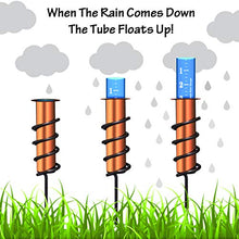Load image into Gallery viewer, World's Coolest Rain Gauge, Stake, Copper, Measure, Monitor, Conserve, Precipitation, Easy to Read, Deck, Patio, Garden, Lawn, Unbreakable