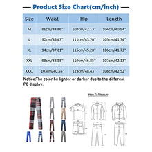 Load image into Gallery viewer, Pants for Men Sweatpants,Men's Casual Plaid Print Party Suit Pants Stretch Feet Pants with Pockets,Skinny Stretchy Pants Slim Fit Slacks Tapered Trousers
