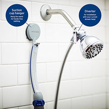 Load image into Gallery viewer, Waterpik PPR-252 Pet Wand Pro Shower Sprayer Attachment, 2.5 GPM, for Fast and Easy at Home Dog Cleaning, Blue/Grey
