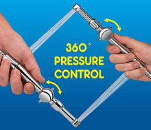Load image into Gallery viewer, RinseWorks- All Brass Aquaus 360 Handheld Bidet Sprayer for Toilet - NSF Plumbing Code Certified for Legal Installation - Ergonomic Dual Thumb Pressure Controls- 3”-11” Spray Reach - 5 Year Warranty