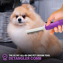 Load image into Gallery viewer, Detangling Pet Comb with Long & Short Stainless Steel Teeth for Removing Matted Fur, Knots & Tangles – Detangler Tool Accessories for Safe & Gentle DIY Dog & Cat Grooming (Grooming Comb)
