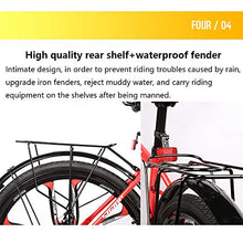 Load image into Gallery viewer, GYZLZZB Ten Knife Wheels Adult 26 Inch 21-Speed Bicycle Full Suspension Gears Dual Disc Brakes Mountain Bicycle, High-Carbon Steel Outdoors Mountain Bike with Shelves and Fenders(Red)