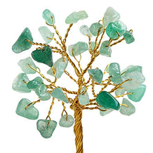 Load image into Gallery viewer, JIC Gem Green Aventurine Healing Crystal Gemstone Tree Wire Wrapped On Natural Green Fluorite Base Home Office Decor Tree Figurine