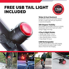 Load image into Gallery viewer, Cycle Torch Shark 500 USB Rechargeable Bike Light – Headlight & Tail Light Set- Fits All Bicycles, Hybrid, Road, MTB, with Quick Release