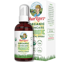 Load image into Gallery viewer, Probiotics for Women Men & Kids | USDA Organic Probiotics for Skin Care Health | Topical Probiotic Spray | Topical Skincare Support Supplement | Vegan | Non-GMO | Gluten Free | 4 Fl Oz