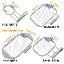 Load image into Gallery viewer, New brothread Embroidery Machine Hoop 4 in 1 Set (SA437+SA438+SA439+SA441) for Brother Innovis NQ3600D/3500D NQ1600E/1400E VE2200 4000D 1500D V7 V5 V3 VM5200/6200D BabyLock Ellegante/Aventura/Flourish