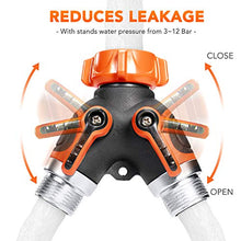 Load image into Gallery viewer, Delxo 2020 Upgrade 50FT Expandable Garden Hose Water Hose with 9-Function High-Pressure Spray Nozzle, Heavy Duty Flexible Hose, 3/4" Solid Brass Fittings Leakproof Design