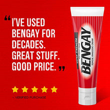 Load image into Gallery viewer, Ultra Strength Bengay Topical Pain Relief Cream, Non-Greasy Topical Analgesic for Minor Arthritis, Muscle, Joint, and Back Pain, Camphor, Menthol & Methyl Salicylate, 4 oz