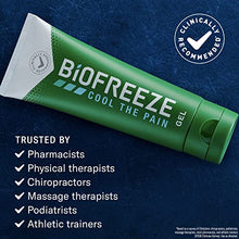 Load image into Gallery viewer, Biofreeze Menthol Pain Relieving Gel 3 FL OZ Tube For Pain Relief Associated With Sore Muscles, Arthritis, Backaches, Strains, Bruises, Sprains & Joint Pain (Packaging May Vary)