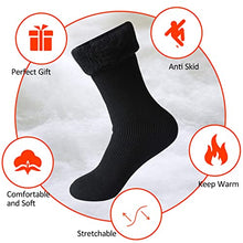 Load image into Gallery viewer, Hissox 2Pack Fleece Lined Thick Cold Weather Women Insulated Thermal Socks & Mens Womens Warm Fur Lined Thick Slipper Gripper Socks