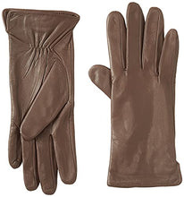 Load image into Gallery viewer, YISEVEN Women's Winter Dress Leather Gloves Wool Lined Flat Design Classic Genuine Sheepskin Warm Fur Lining Long Cuff Ladies Driving Work Accessories Christmas Gifts, Brown Medium/7.0"