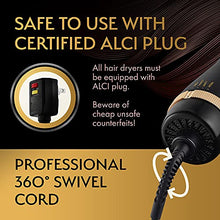 Load image into Gallery viewer, Professional Blowout Hair Dryer Brush, Black Gold Dryer and Volumizer, Hot Air Brush for Women, 75MM Oval Shape