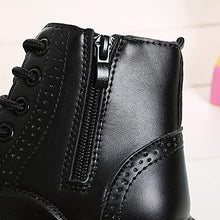 Load image into Gallery viewer, Timatego Toddler Boys Girls Hiking Boots Waterproof Non Slip Warm Winter Ankle Oxford Shoes Kids Rain Snow Boots(Toddler/Littler Kid)(9 toddler 11 black)