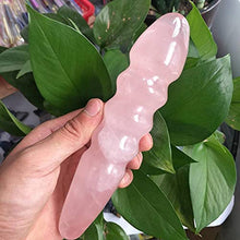 Load image into Gallery viewer, 2019 hot 18CM Natural Rose Quartz Crystal Massage Yoni Wand for Woman Health OR Gift