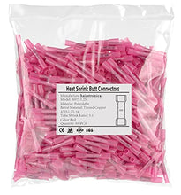 Load image into Gallery viewer, 500PCS Red Heat Shrink Butt Connectors AWG22-16,haisstronica Marine Grade Heat Shrink Wire Connectors,Tinned Red Copper 0.7mm,Waterproof Insulated Crimp Butt Splice Electrical Connectors