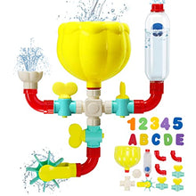 Load image into Gallery viewer, STEAM Life Kids Baby Bath Toys for Toddlers 3-4 Years Bathtub Toy Pipes with Foam Bath Letters and Foam Bath Numbers Suction Cup Toys Shower Toddler Bath Holiday Toys Gifts for Babies Girls Boys