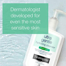 Load image into Gallery viewer, Neutrogena Ultra Gentle Hydrating Daily Facial Cleanser for Sensitive Skin, Acne, Eczema & Rosacea, Oil-Free, Soap-Free, Hypoallergenic & Non-Comedogenic Creamy Face Wash, 12 fl. oz