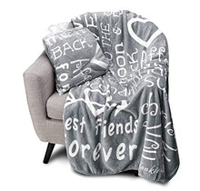 Load image into Gallery viewer, Blankiegram I Love You Throw Blanket The Perfect Caring Gift for Best Friends, Couples & Family (Grey)